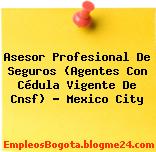 Asesor Profesional De Seguros (Agentes Con Cédula Vigente De Cnsf) – Mexico City
