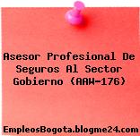 Asesor Profesional De Seguros Al Sector Gobierno (AAW-176)