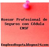 Asesor Profesional de Seguros con Cédula CNSF