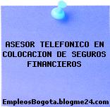 ASESOR TELEFONICO EN COLOCACION DE SEGUROS FINANCIEROS