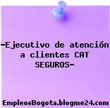 “Ejecutivo de atención a clientes CAT SEGUROS”