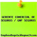 GERENTE COMERCIAL DE SEGUROS / GNP SEGUROS
