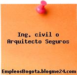 Ing. civil o Arquitecto Seguros