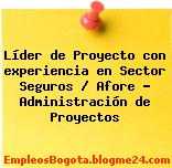 Líder de Proyecto con experiencia en Sector Seguros / Afore – Administración de Proyectos