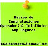 Masivo de Contrataciones Operador(a) Telefónico Gnp Seguros