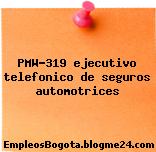 PMW-319 ejecutivo telefonico de seguros automotrices