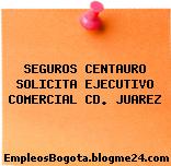 SEGUROS CENTAURO SOLICITA EJECUTIVO COMERCIAL CD. JUAREZ