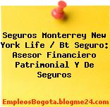 Seguros Monterrey New York Life / Bt Seguro: Asesor Financiero Patrimonial Y De Seguros