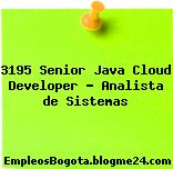 3195 Senior Java Cloud Developer – Analista de Sistemas