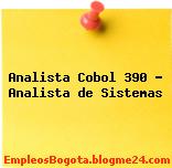 Analista Cobol 390 – Analista de Sistemas