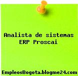 Analista de sistemas ERP Proscai