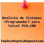 Analista de Sistemas (Programador) para Telcel $18,100