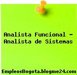 Analista Funcional – Analista de Sistemas