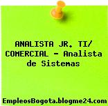 ANALISTA JR. TI/ COMERCIAL – Analista de Sistemas