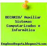 BECARIO/ Auxiliar Sistemas Computarizados e Informática