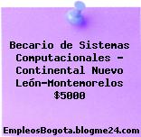 Becario de Sistemas Computacionales – Continental Nuevo León-Montemorelos $5000