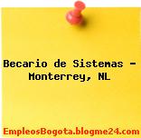 Becario de Sistemas – Monterrey, NL