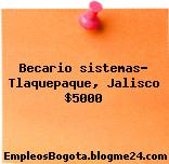 Becario sistemas- Tlaquepaque, Jalisco $5000