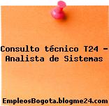 Consulto técnico T24 – Analista de Sistemas