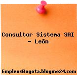 Consultor Sistema SAI – León