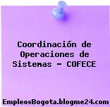 Coordinación de Operaciones de Sistemas – COFECE