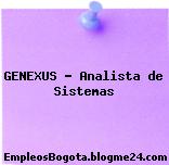 GENEXUS – Analista de Sistemas