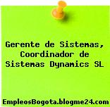 Gerente de Sistemas, Coordinador de Sistemas Dynamics SL