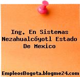 Ing. En Sistemas Nezahualcóyotl Estado De Mexico