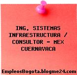 ING. SISTEMAS INFRAESTRUCTURA / CONSULTOR – MEX CUERNAVACA