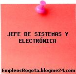 JEFE DE SISTEMAS Y ELECTRÓNICA