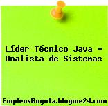 Líder Técnico Java – Analista de Sistemas