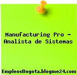 Manufacturing Pro – Analista de Sistemas