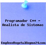 Programador C++ – Analista de Sistemas