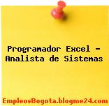 Programador Excel – Analista de Sistemas