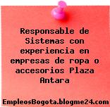 Responsable de Sistemas con experiencia en empresas de ropa o accesorios – Plaza Antara