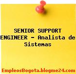 SENIOR SUPPORT ENGINEER – Analista de Sistemas