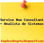 Service Now Consultant – Analista de Sistemas