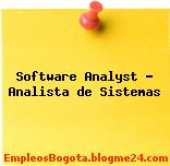 Software Analyst – Analista de Sistemas