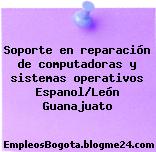 Soporte en reparación de computadoras y sistemas operativos Espanol/León Guanajuato