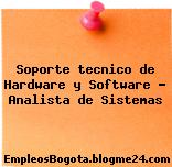 Soporte tecnico de Hardware y Software – Analista de Sistemas