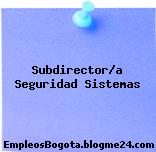 Subdirector/a Seguridad Sistemas