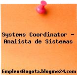 Systems Coordinator – Analista de Sistemas
