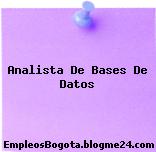 Analista De Bases De Datos