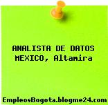 ANALISTA DE DATOS MEXICO, Altamira