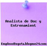 Analista de Doc y Entrenamient