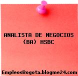 ANALISTA DE NEGOCIOS (BA) HSBC