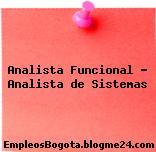 Analista Funcional – Analista de Sistemas