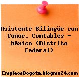 Asistente Bilingüe con Conoc. Contables – México (Distrito Federal)