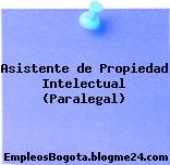 Asistente de Propiedad Intelectual (Paralegal)