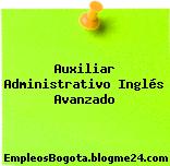 Auxiliar Administrativo Inglés Avanzado